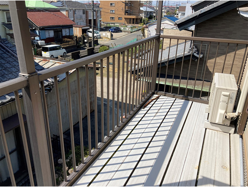 よこいの家吉津のベランダ